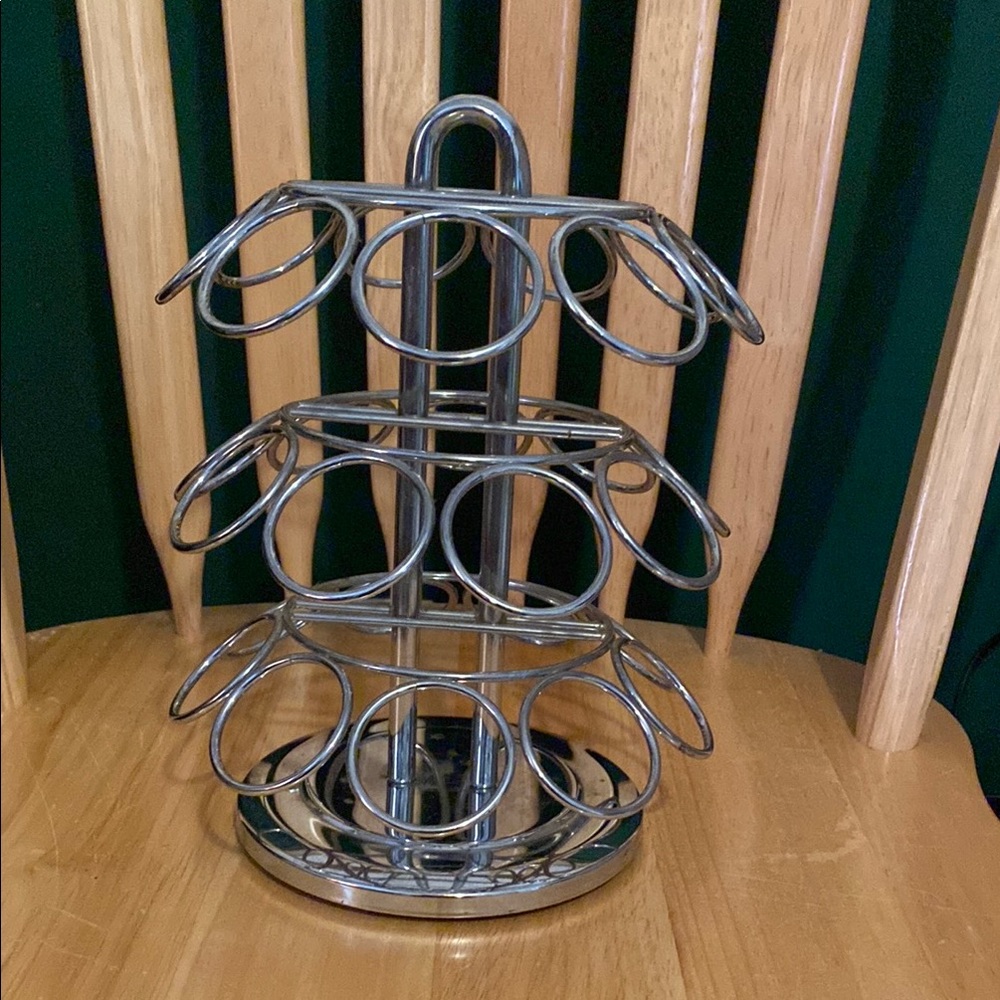 Silver Metal Coffee Pod Holder